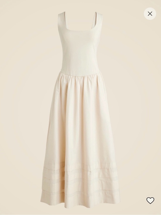 J. Crew Dresses & Skirts - J.Crew Sleeveless Square-Neck Maxi Dress in Cream